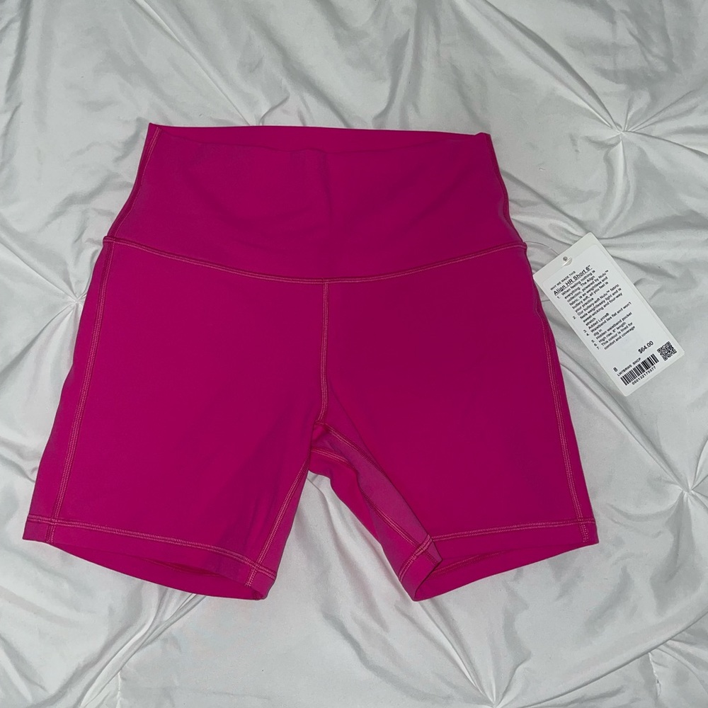 NWT Lululemon Sonic Pink Align HR Short 6”